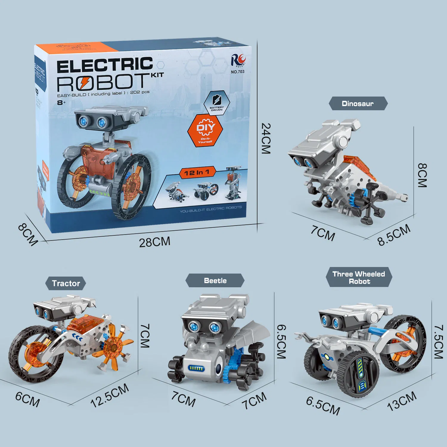 Hot Selling 12 In1/21 in 1 Science Solar Robot Toy Learning Tool Education Robots DIY Building Powered Technological Kit for Children