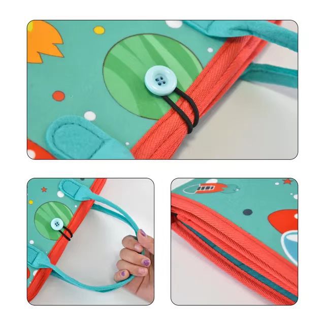 Portable Felt Montessori Toys for Toddlers Sensory Toys Preschool Toddler Educational Travel Toy Busy Board With Patterns