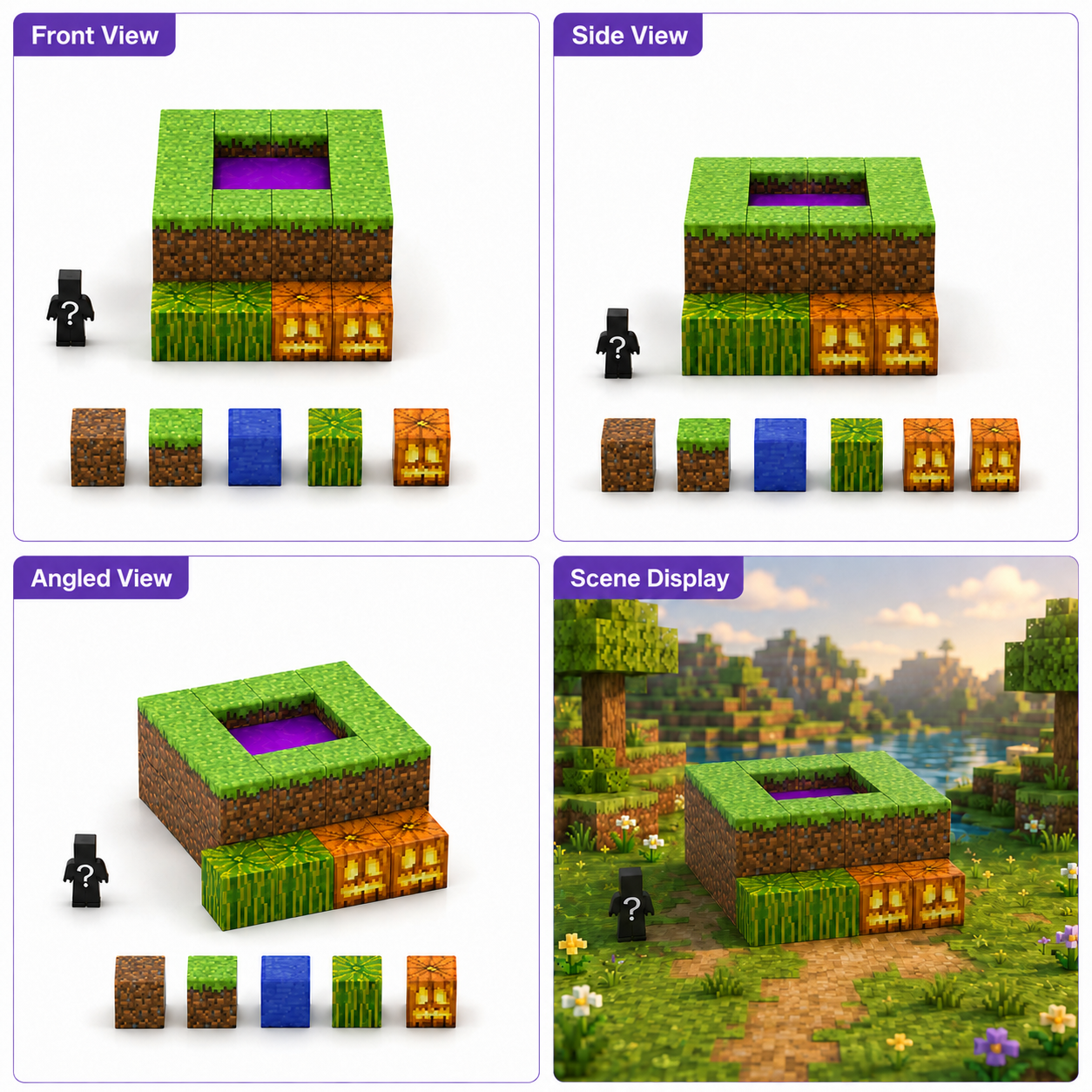 Custom STEM Educational 3D Puzzle Set ABS Plastic Magnetic Building Blocks Multi Color EN71 Certified CPC Certified Ages 3+ Kids