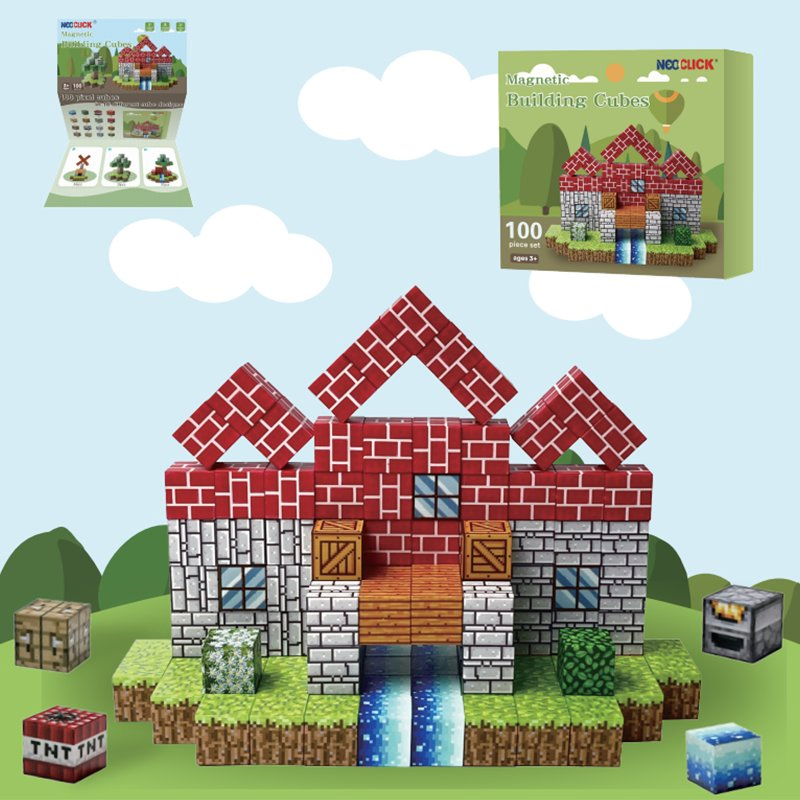 DIY Montessori Magnetic Construction Toys Stem Learning