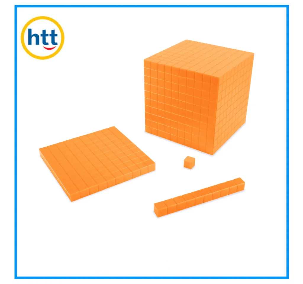 100PCS Rainbow Counting Cubes