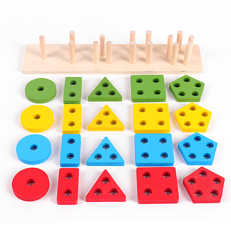 Montessori Stacking Toy Detail 2