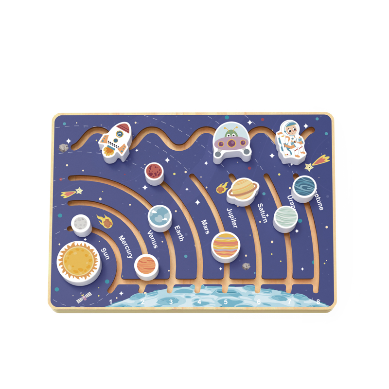 Early Education Science Exploration Puzzle Toys Montessori Kid's Solar System Nine Planets Cognitive Walking Puzzle