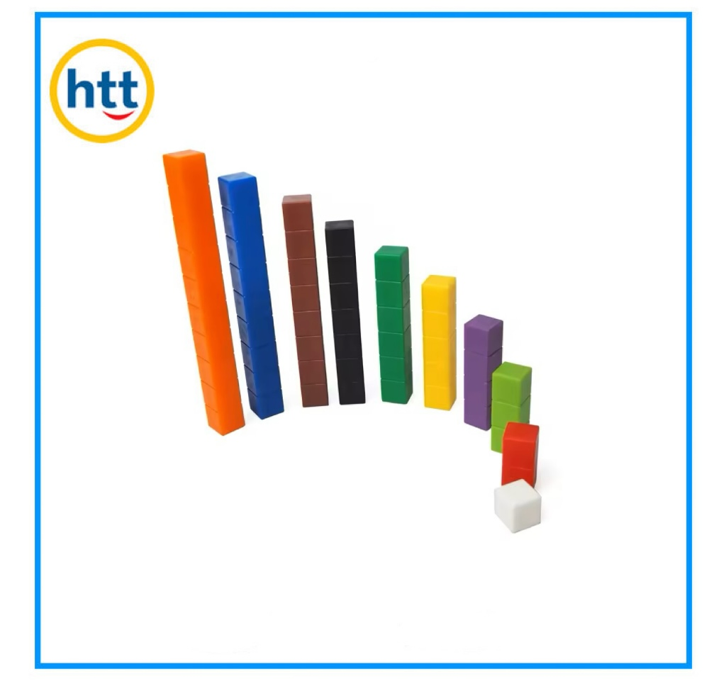 Educational Cuisenaire Rods Math Counting Classroom Learning Blocks Connecting Rods Toys