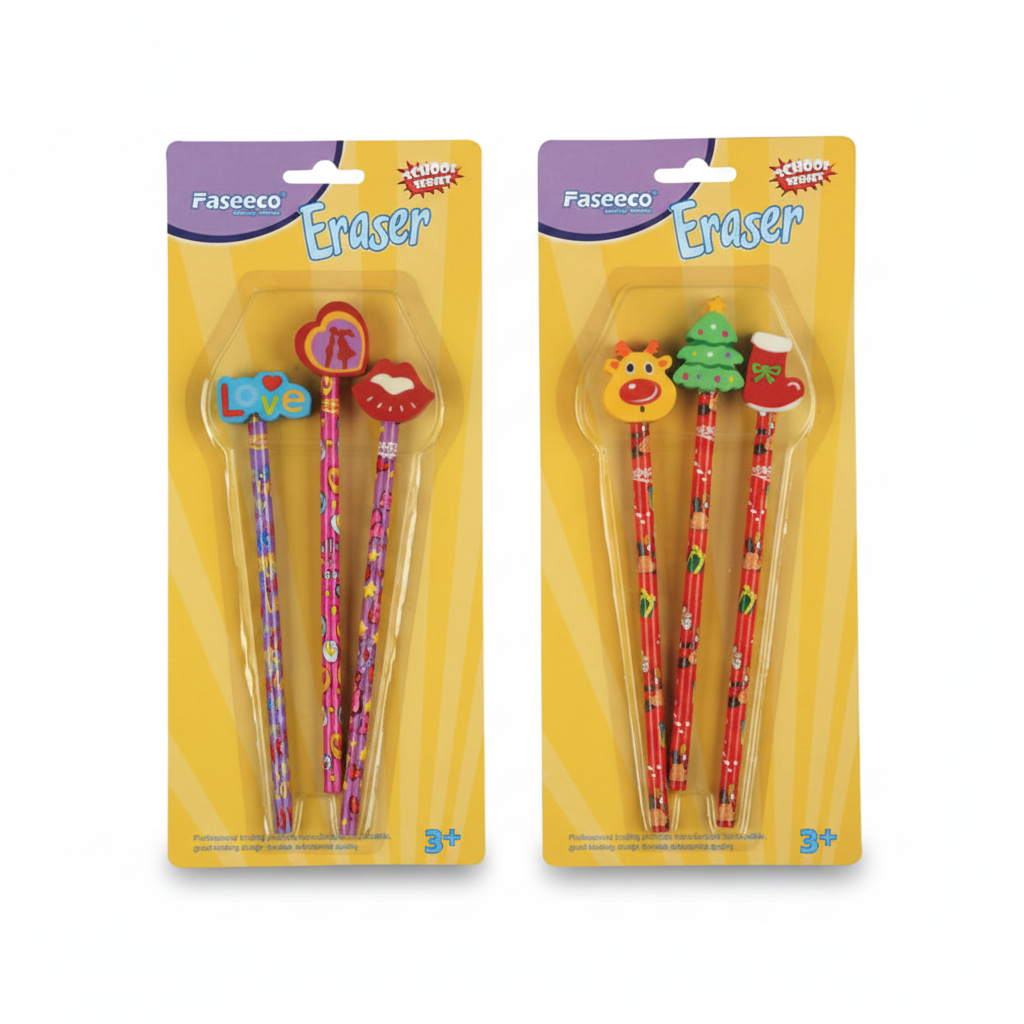 Students Stationery Set Custom School Supply Pencil Case Set Pencil Eraser Topper Sharpener Ruler Children Creative Set