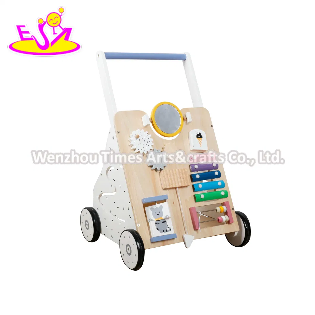 Early Learning Wooden Push Along Activity Walker W16e159b - View 3