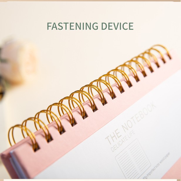 High-End A5 Softcover Refillable Spiral Notebook | Thick PU Leather Journal With Elastic Closure For Business Office &amp; Home Use