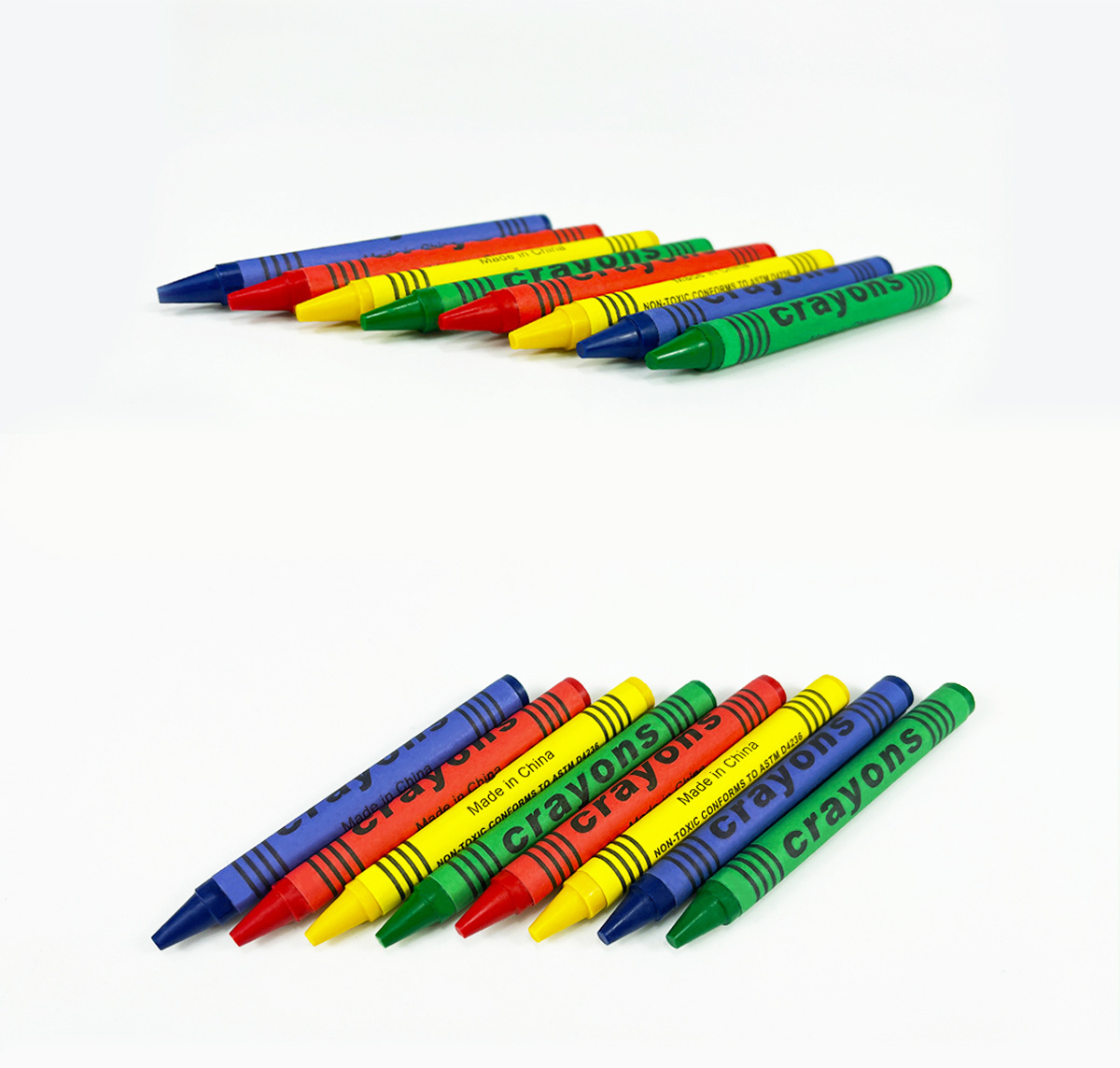Jinyan 24-Color Non-Erasable Wax Crayons Back to School Supplies Set for Preschool and Kindergarten Customizable