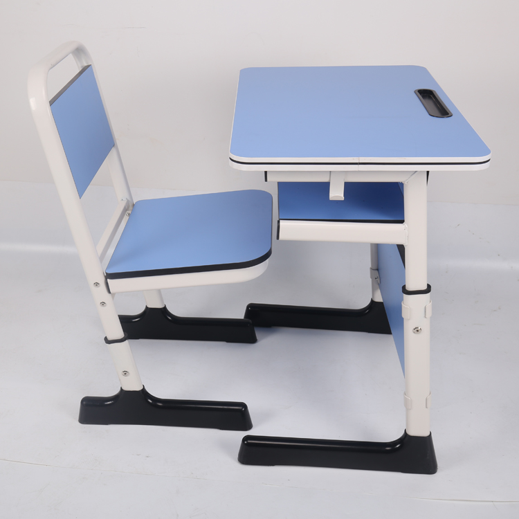 Classroom Furniture Student Desk Mdf School Desk And Chair Primary Adjustable Height Children School Chair And Table Set