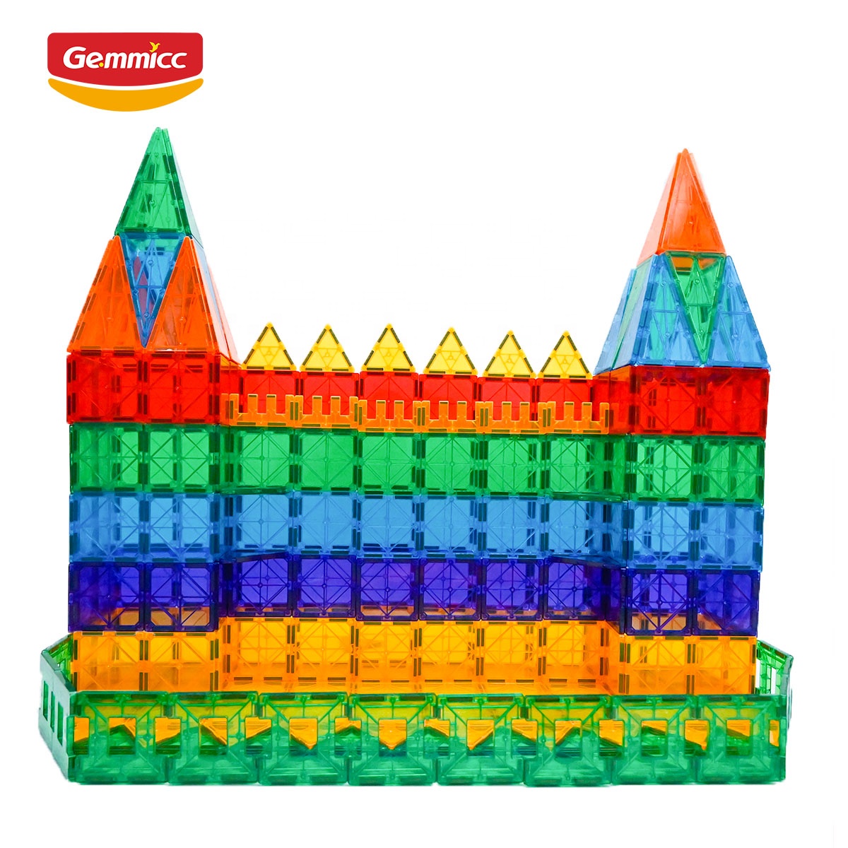 Gemmicc 104 PCS Kindergarten Preschool Montessori Magnetic Educational Toys Building Block Sets
