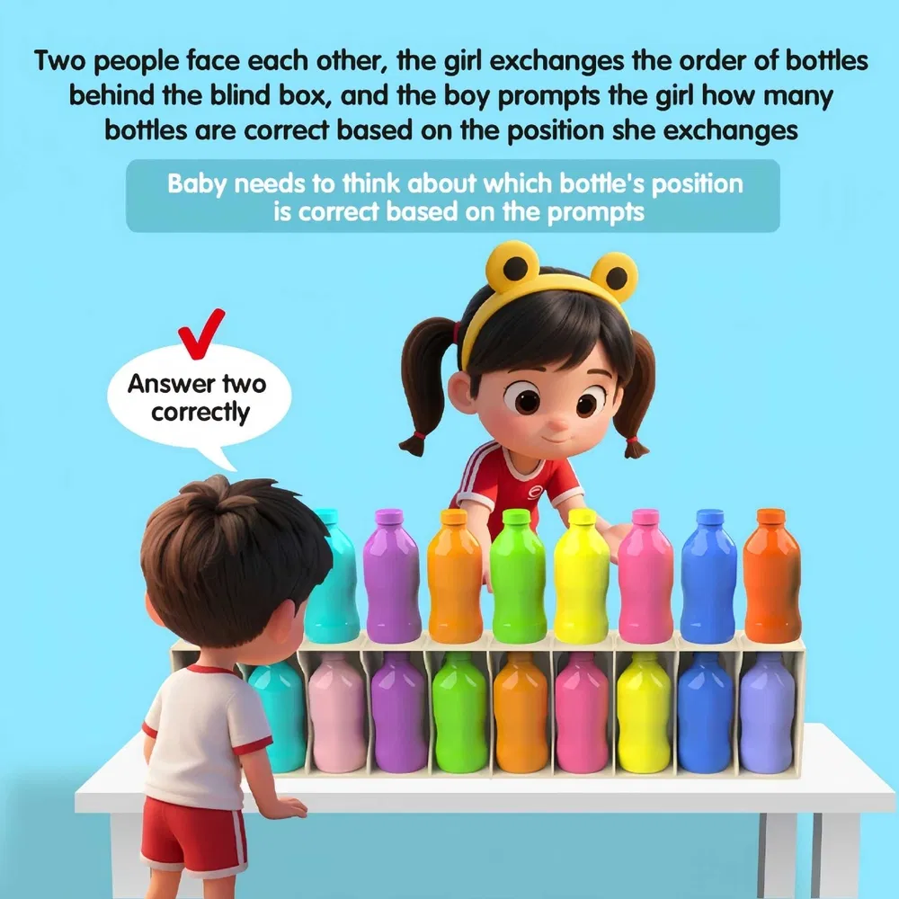 Educational Logic Puzzle Bottle Game for Kids Problem-Solving Ability Enhancement