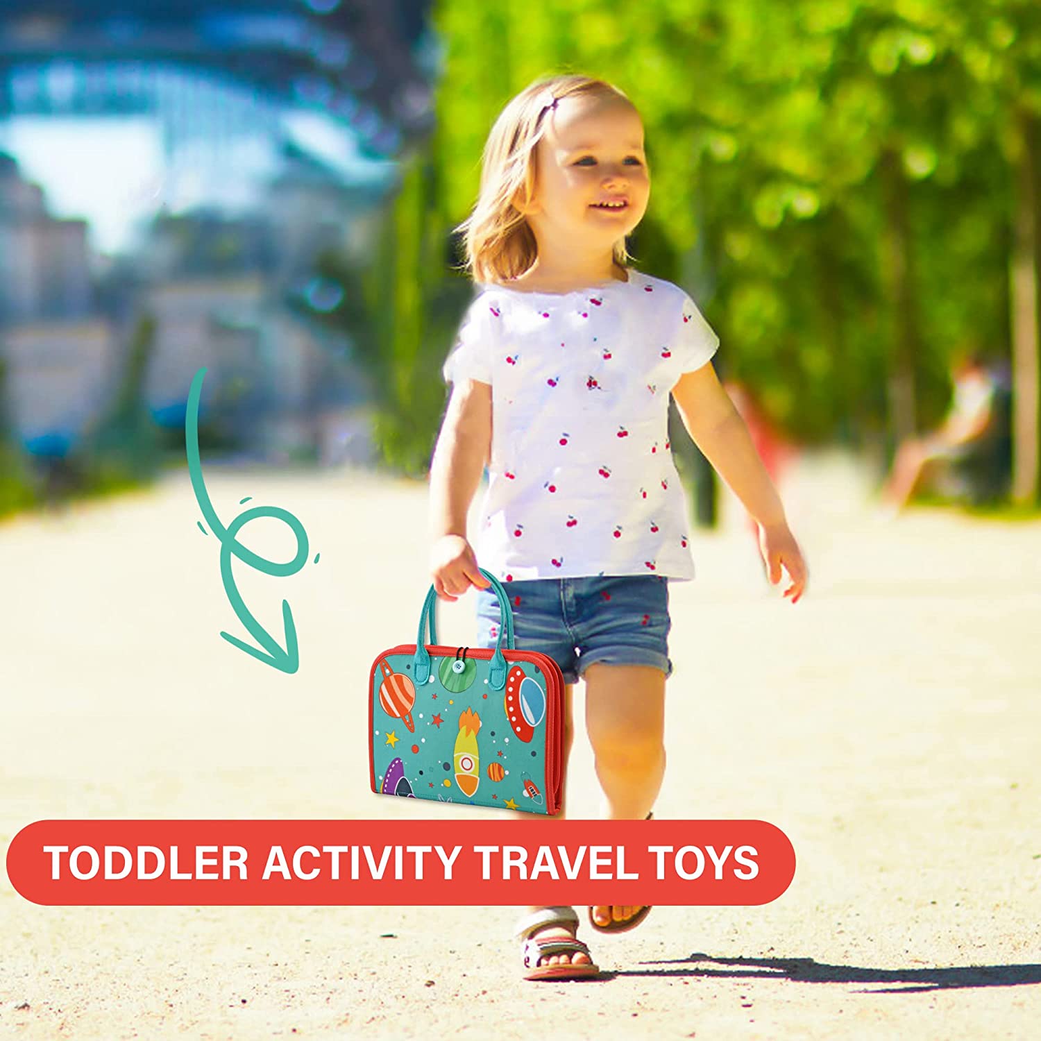 Educational Montessori Toys Multi-effects Fine Motor Skill Learning Interactive Sensory Felt Activity Busy Board for Toddlers