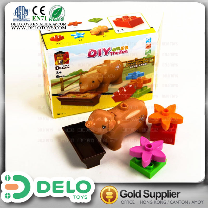 DELO TOYS China Marketplace Preschool Educational Toys Zoo Animal Set Toy in Bulk DE0083028