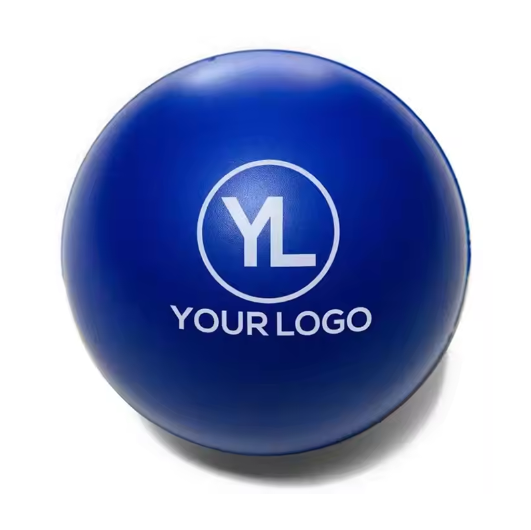 Custom Logo Manufacturer Funny Kids Hand Toy Round Shaped PU Stress Relief Ball Toy With Logo Children Squeeze Stress Toy