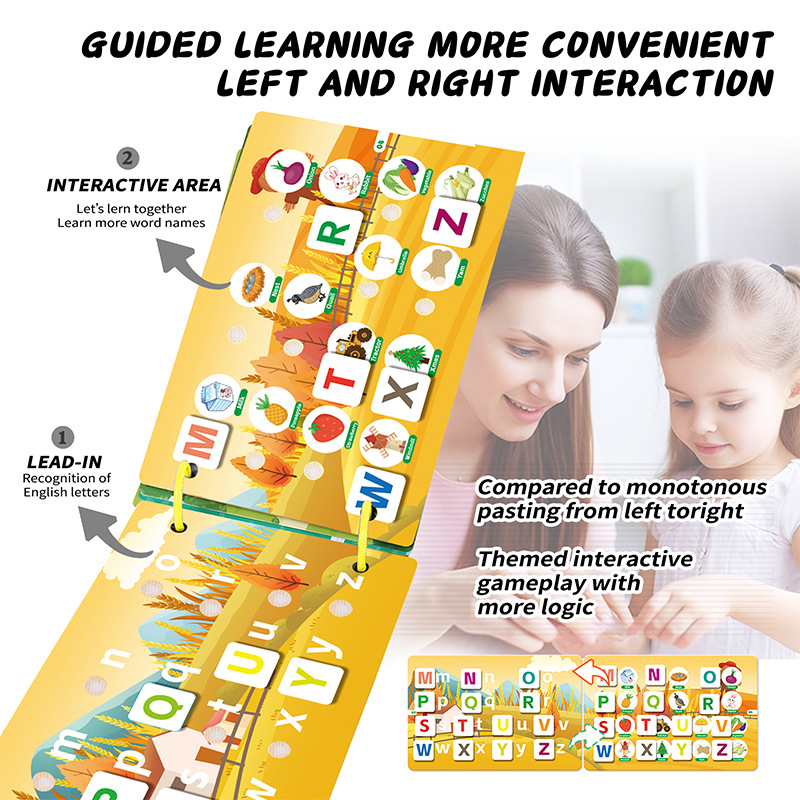 Montessori Busy Book: Preassembled Sensory Toy For Autism &amp; Fine Motor Skills,Preschool Binder,Homeschool Supplies.