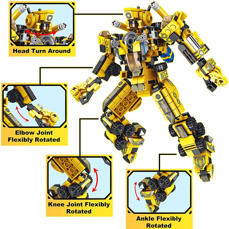 573PCS Robot 25 in 1 Transforming Engineering Construction Vehicles Kit Stem Learning Building Blocks Set Buidling Toys