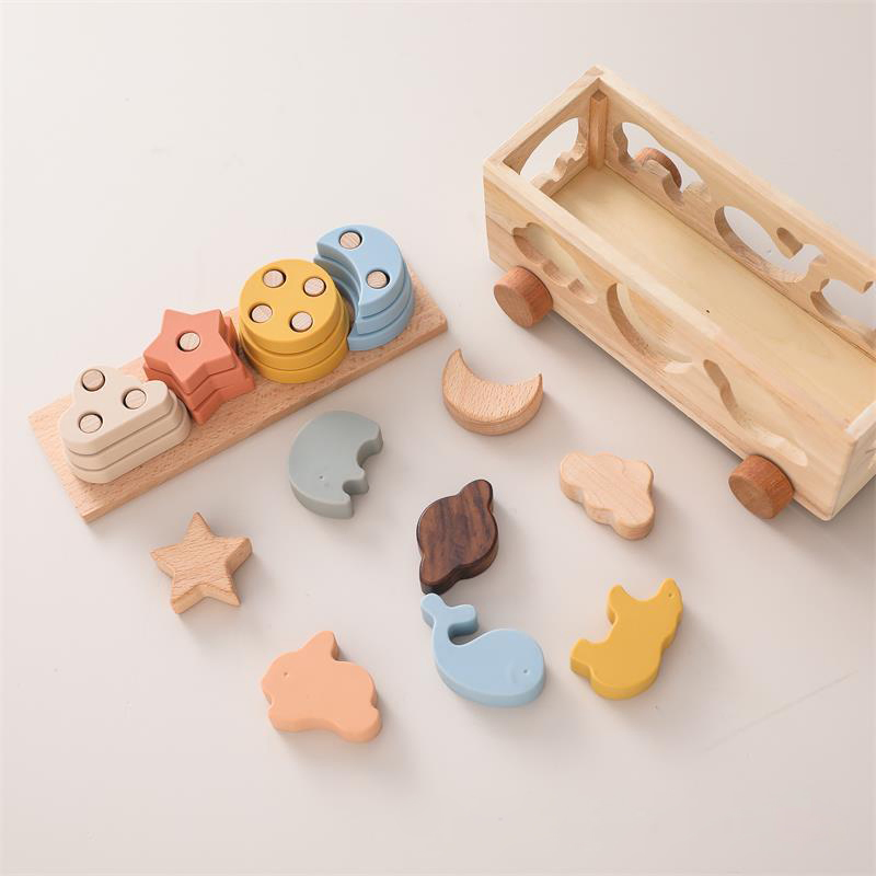 Baby Cognitive Building Block Car Toy for Kids' Early Learning Fun