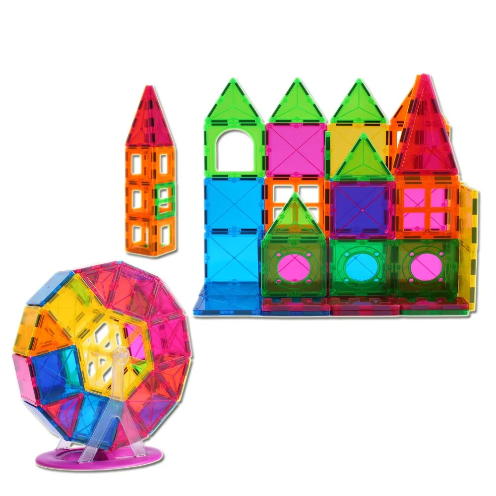 Multi-color ABS Material Preschool Toys Gifts Educational Toys Magnetic Tiles Building Block