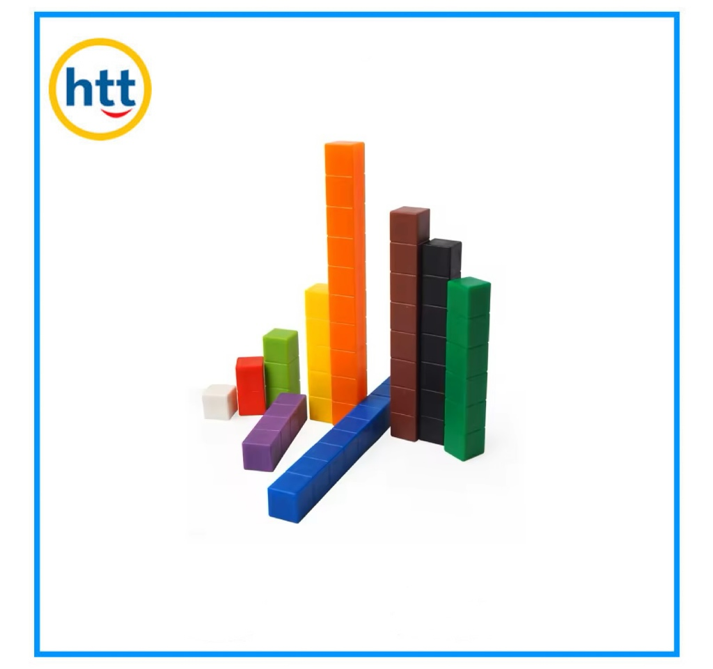Educational Cuisenaire Rods Math Counting Classroom Learning Blocks Connecting Rods Toys