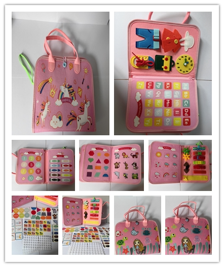 Soft Felt Educational Baby Travel Toys Quiet Book Activity Early Education Learning Felt Busy Book