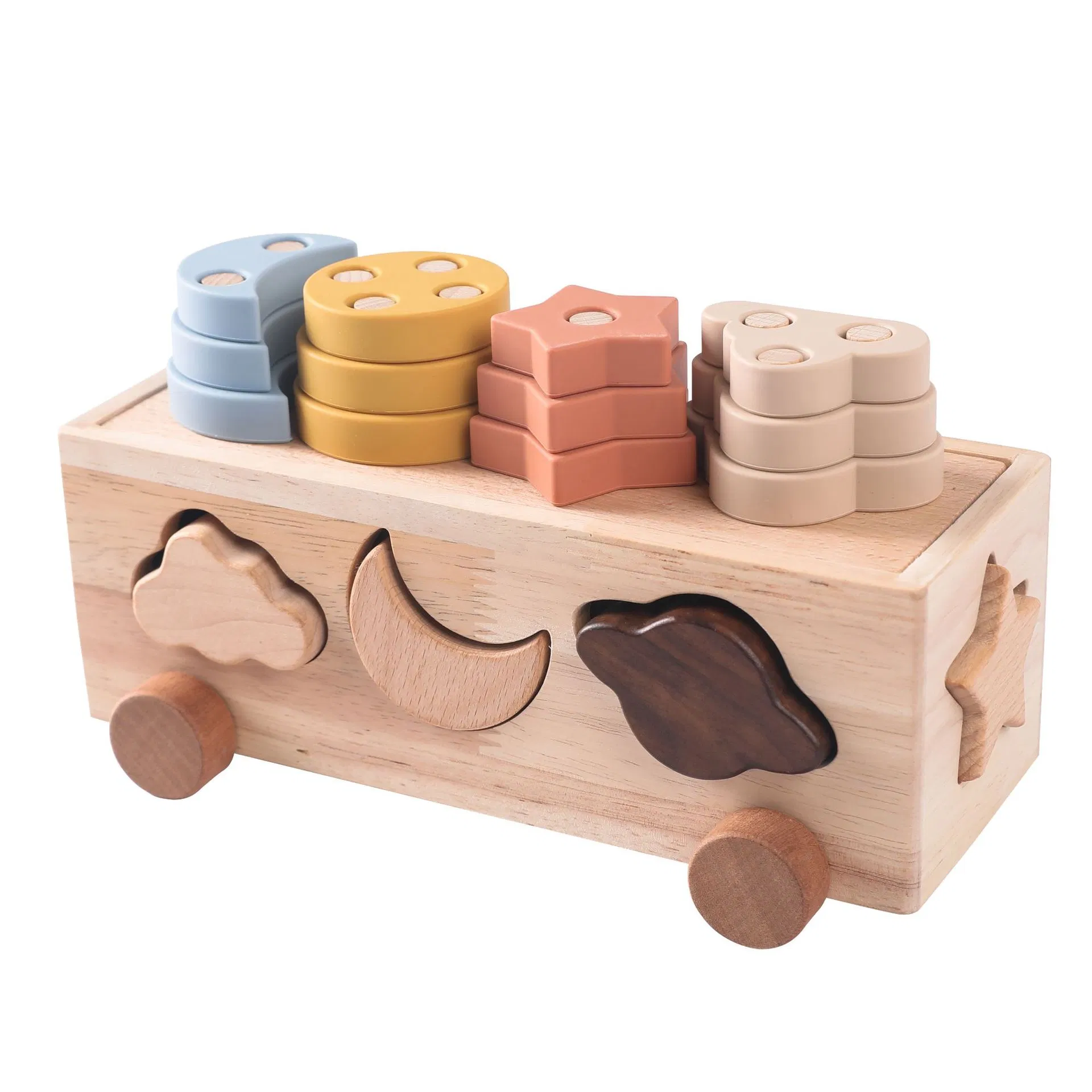 Baby Cognitive Building Block Car Toy for Kids' Early Learning Fun