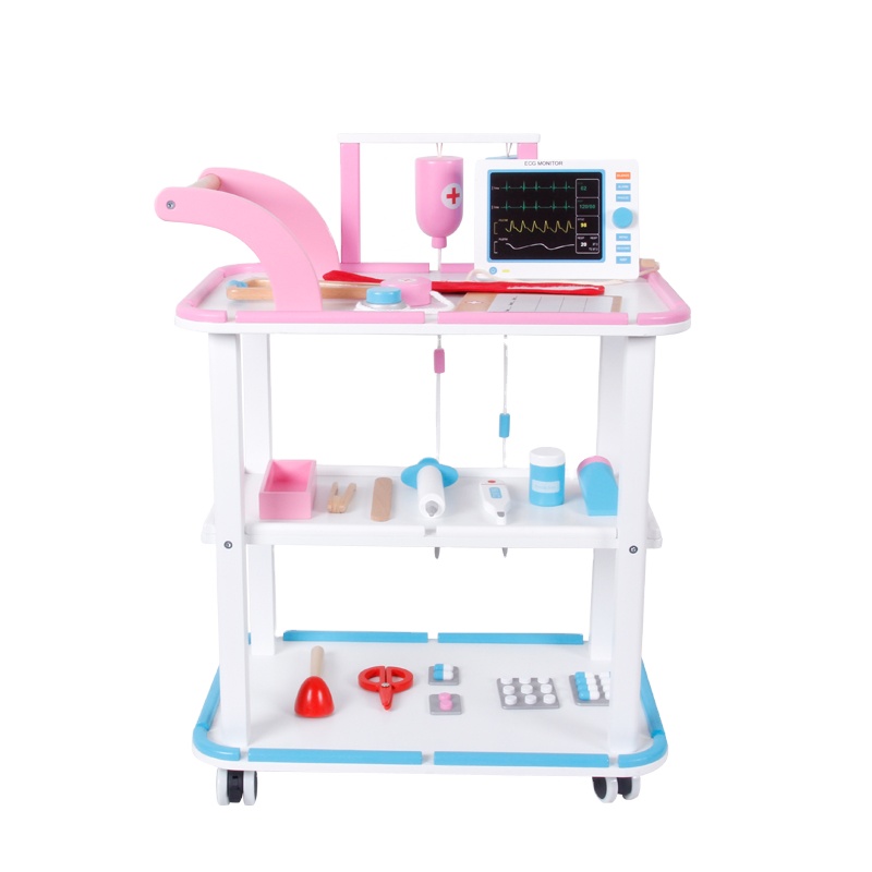 Educational Wooden Doctor Set Pretend Play Dentist Toy for Girls and Kids Role Play for Children