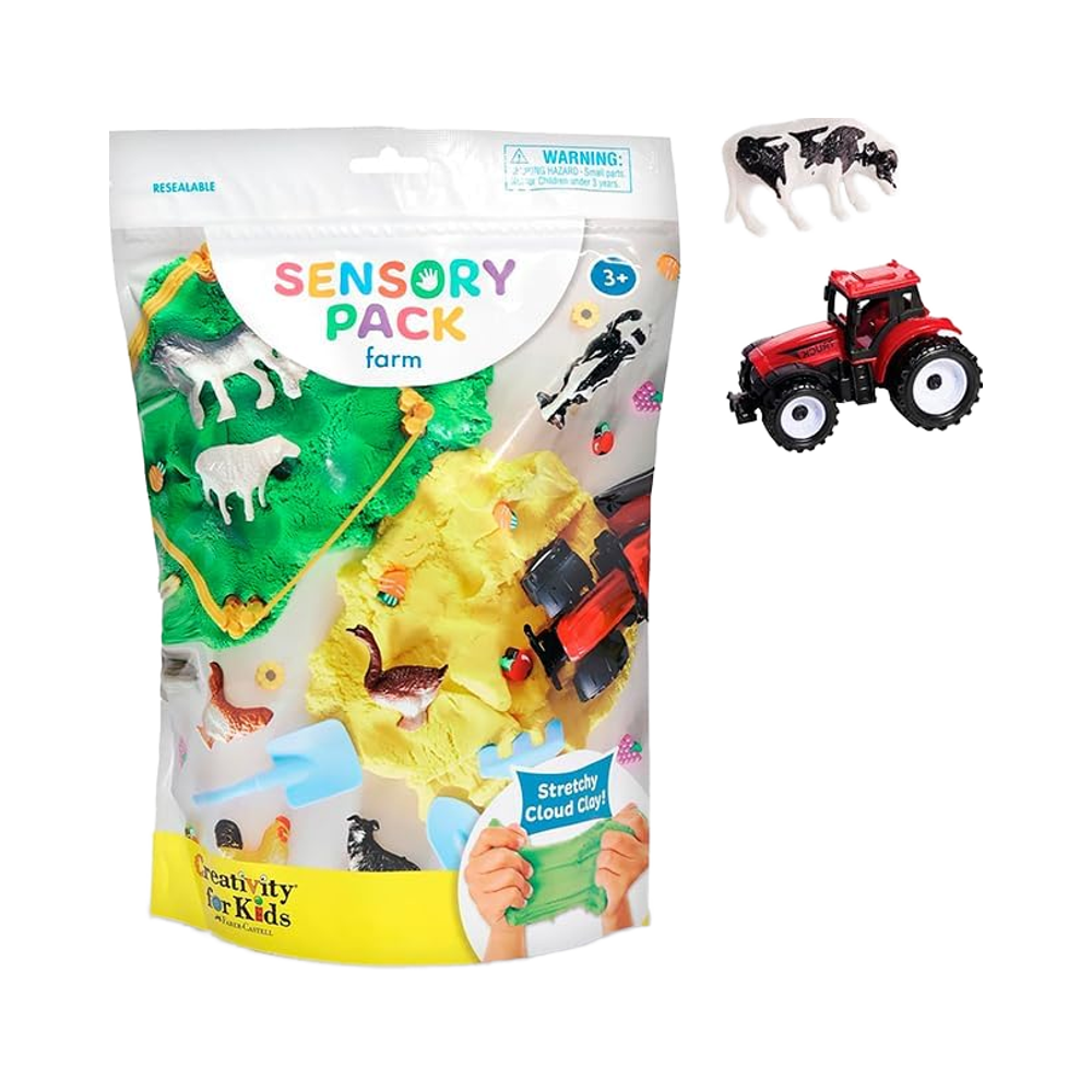 Creativity Kids Sensory Pack Interactive Farm Animals Pretend Play Toys for Toddlers New Art Style Travel Activities