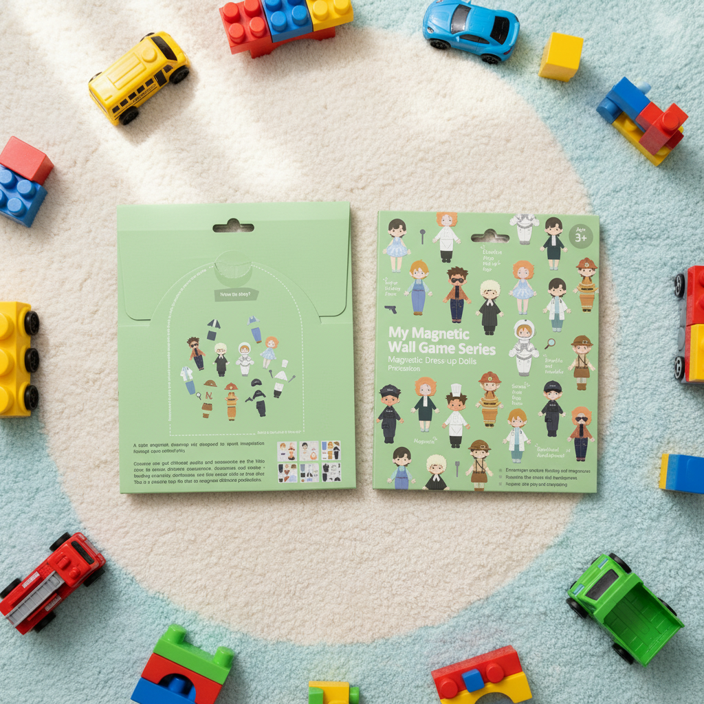 Montessori Magnetic Dress up Career Toy for Kids, Educational Role Play Set for Early Learning Original Design