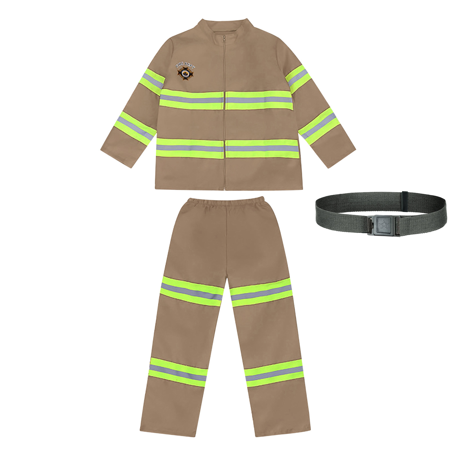 Carnival Halloween Career Fireman Costume Fire Brigade Role Play Set Career Day Extinguisher Firefighter Helmet Toy Fancy Dress