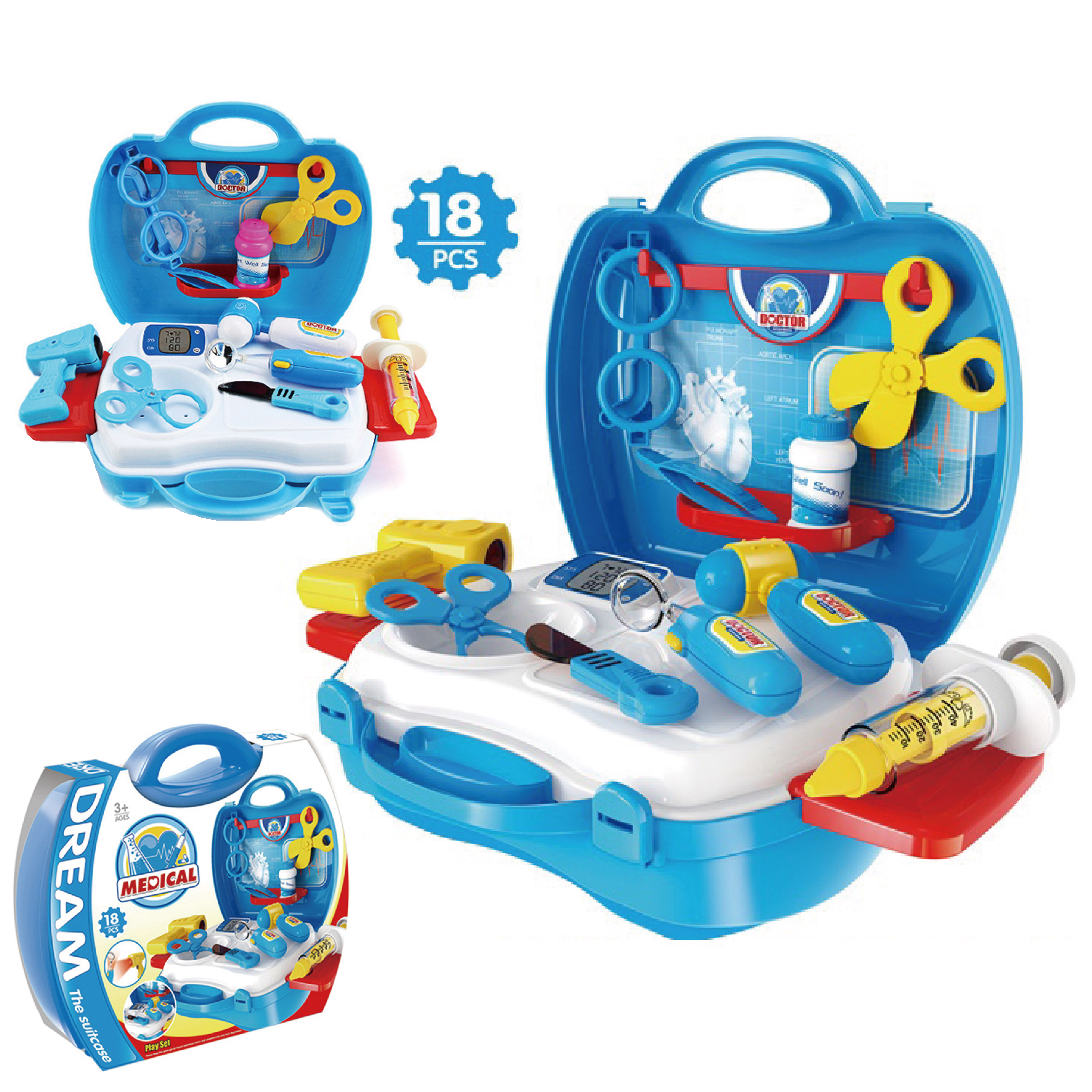 2025 Agreat Doctor Toys Best Quality Children Pretend Play Doctor Set Toys Early Education Doctor Toys