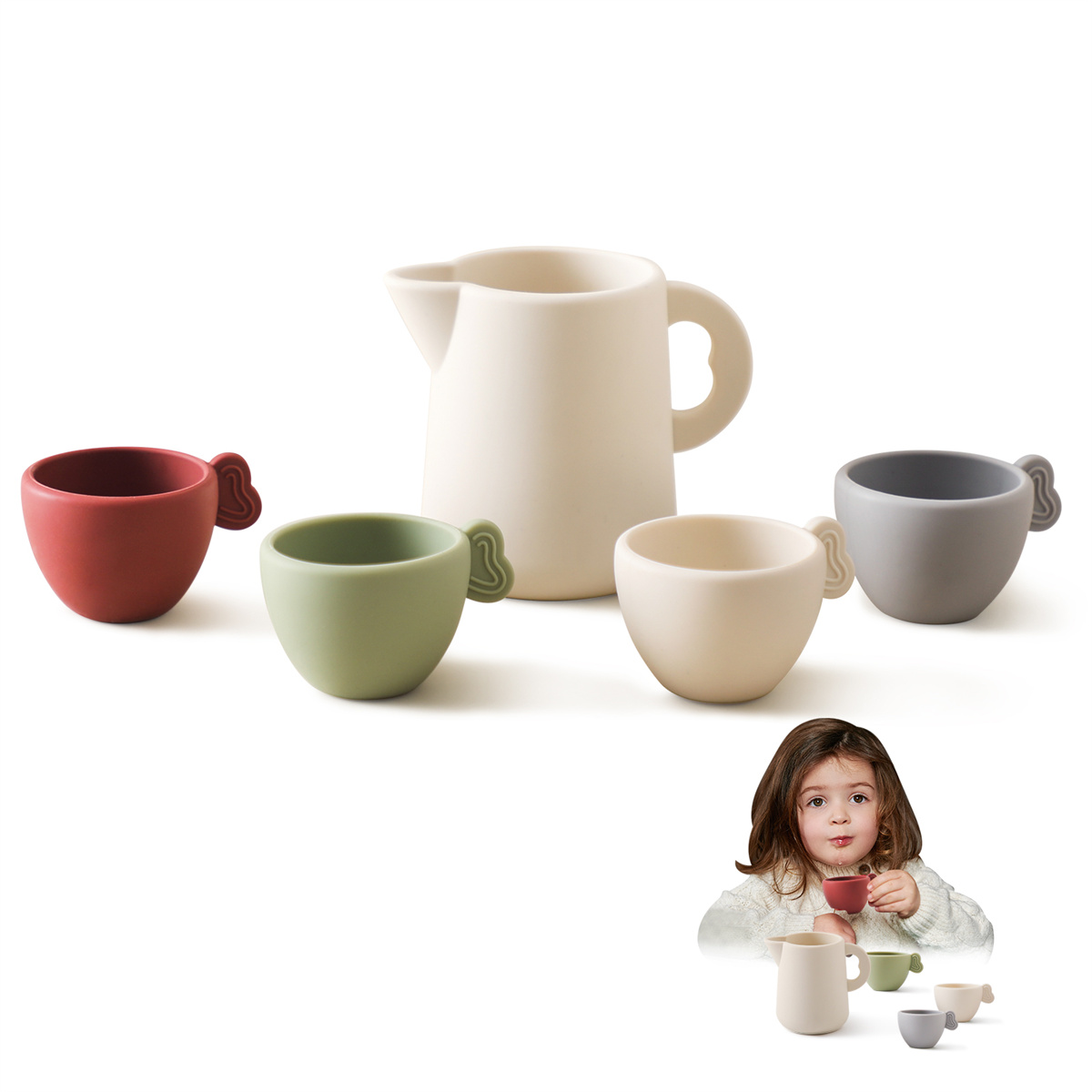 Wholesale Unisex Pretend Play Kitchen Toy Mini Wooden Afternoon Tea Set Educational Cooking Toy for Preschool Kids Made of Wood