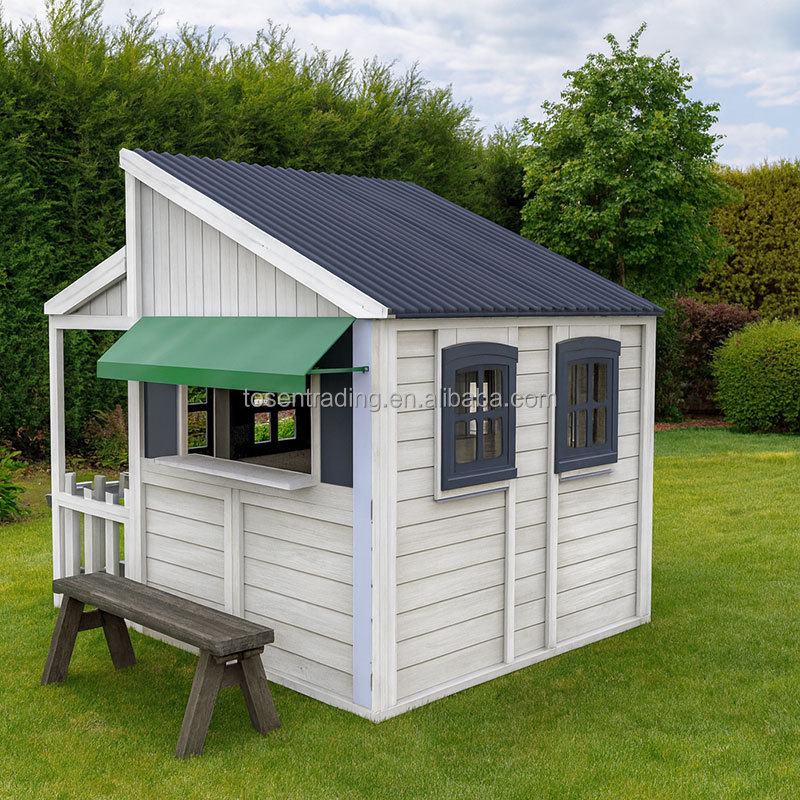 Wholesale Tosen Chinese Cedar Wooden Children's Outdoor Mushroom Playhouse For Kids 3-12 Years Educational Playground
