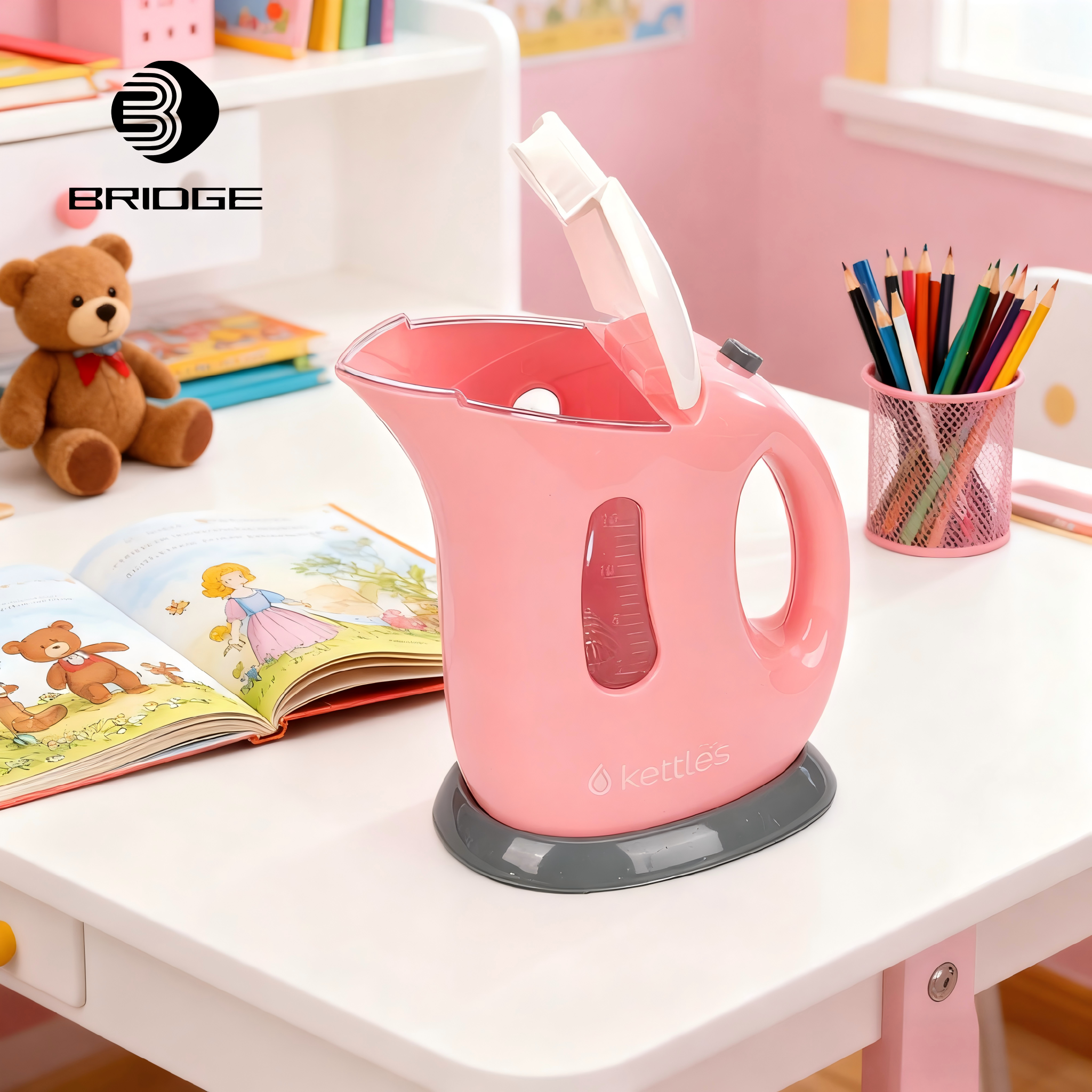 Hot Selling Children's Mini Plastic Hot Water Kettle Toy for Family Role-playing Games Household Appliance