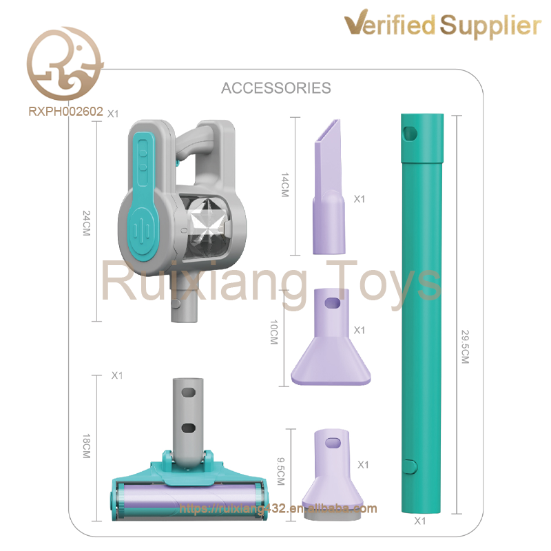 Modern Plastic Home Cleaning Robot Electric Vacuum Cleaner Wholesale Pretend Play Toys for Kids' Game Preschool Household Toy