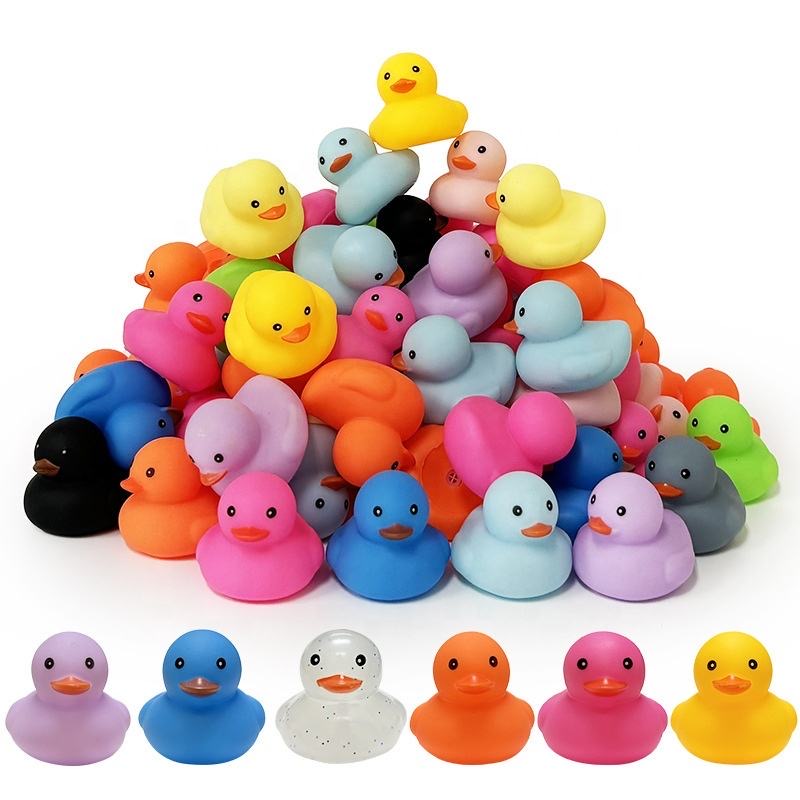 Hot Sale Custom With Logo Low Price And Low MOQ Promotional Gift And Shape Mini RubberDuck Wholesale Kid Toys Sound Expression