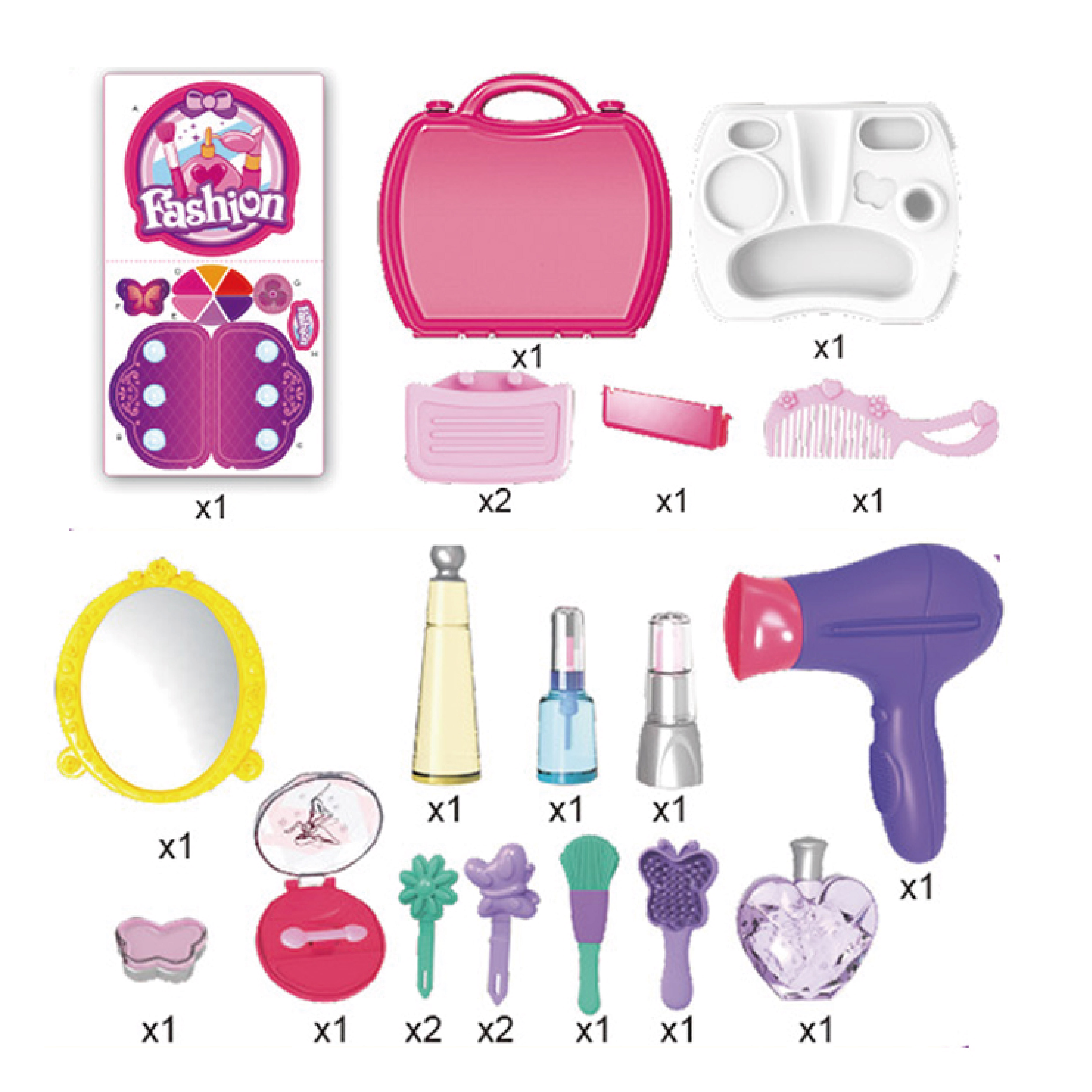 Factory Directly Funny Educational Kids Role Pretend Play Children'S Pretend Makeup Toys Set/