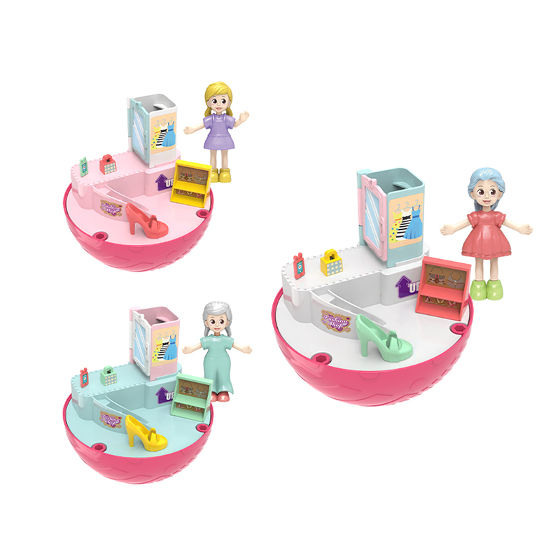 Hot Sale Kids Plastic Toys Educational Toy-Play Pretend Play Role Simulation Home Mini Doll House Toy Set