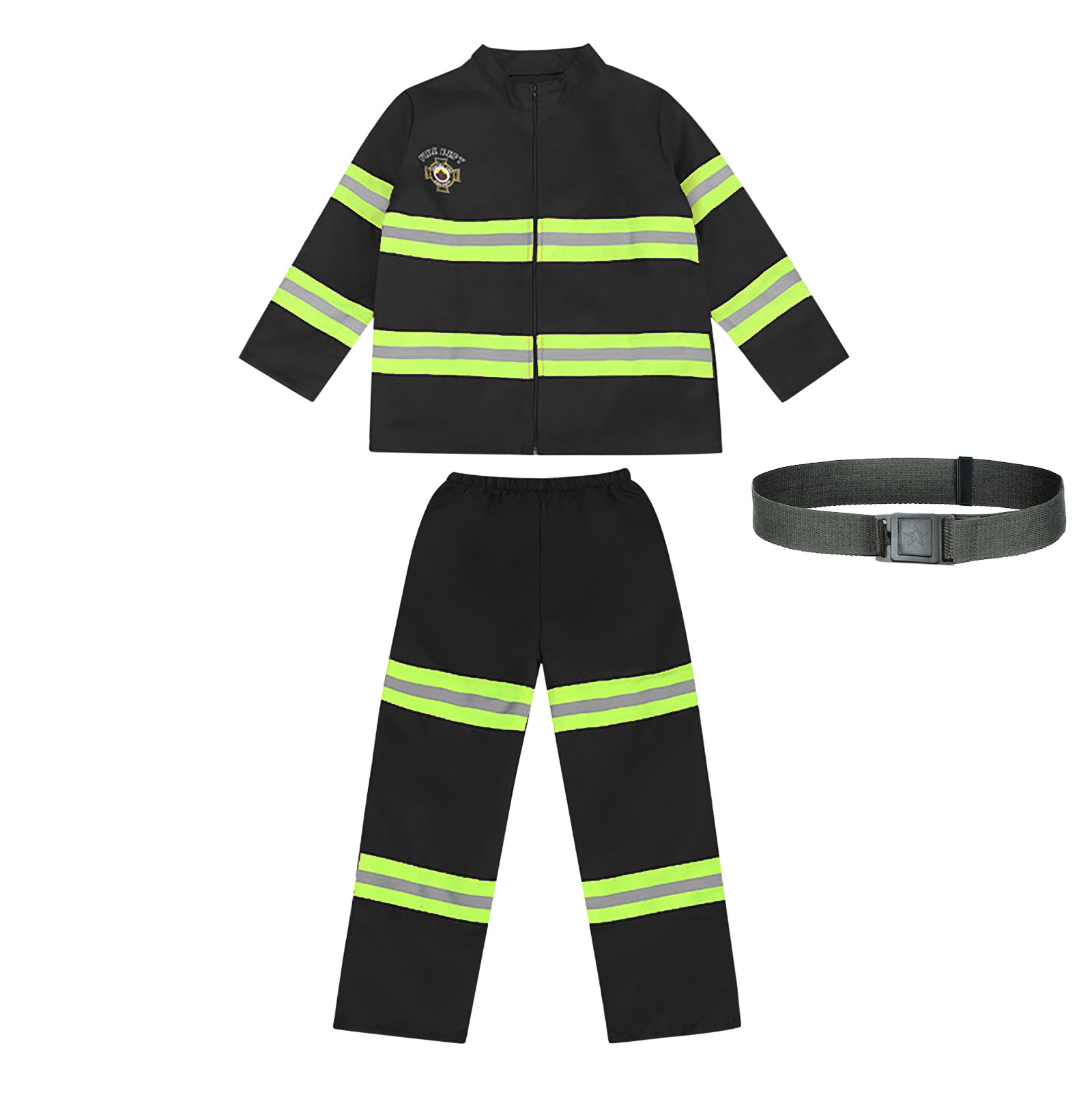 Carnival Halloween Career Fireman Costume Fire Brigade Role Play Set Career Day Extinguisher Firefighter Helmet Toy Fancy Dress