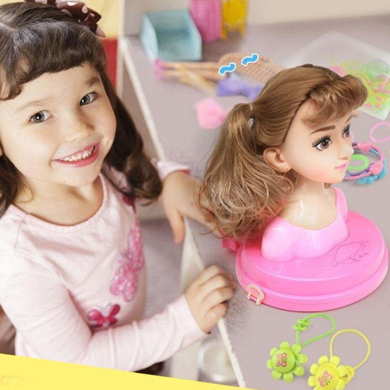 2024 Hot Selling Pretend Play Dressing up Half Body Toy Set Fashion Makeup Doll Head for Girls Fashion Princess