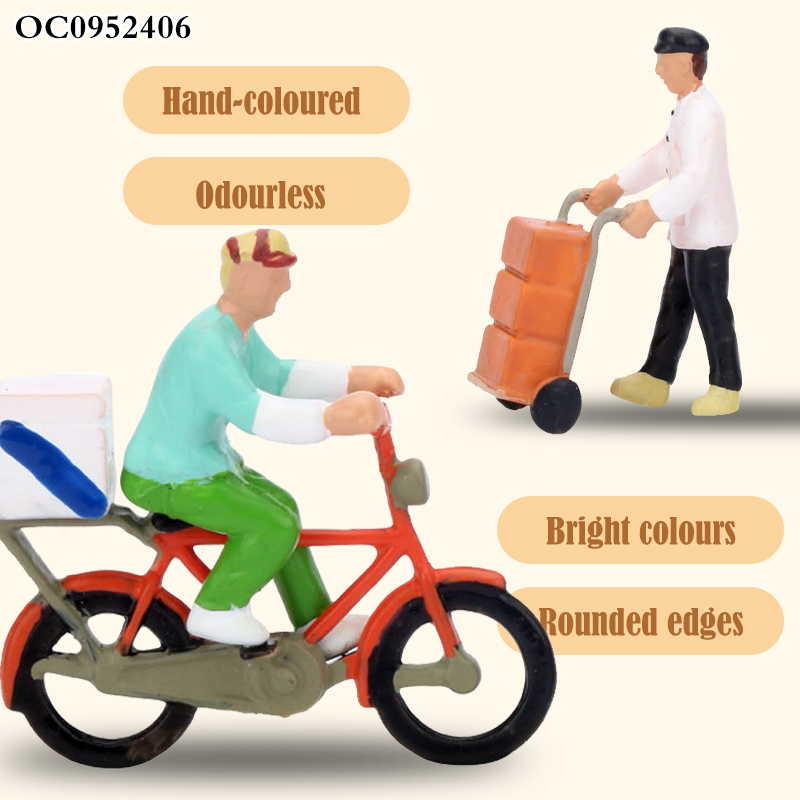 7pcs Pretend Play Transport Personnel Figure Model Dolls Career Toys for Kids