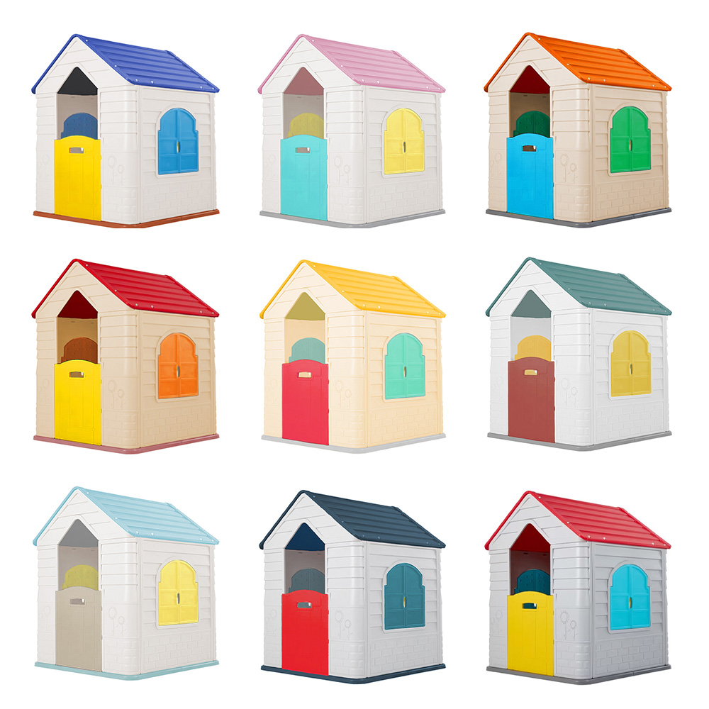 Cubby House Kids Plastic PE Playhouse, Endless Fun Pretend Play Furniture Toys for 2-6 Years Old Children Encouraging Creativity