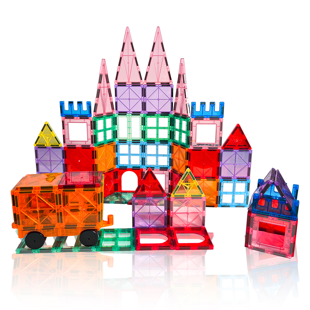 Factory 3D Construction Set Kids Magnetic Tiles Customizable Plastic Magnetic Block Toys Certified by EN71 CPC CE