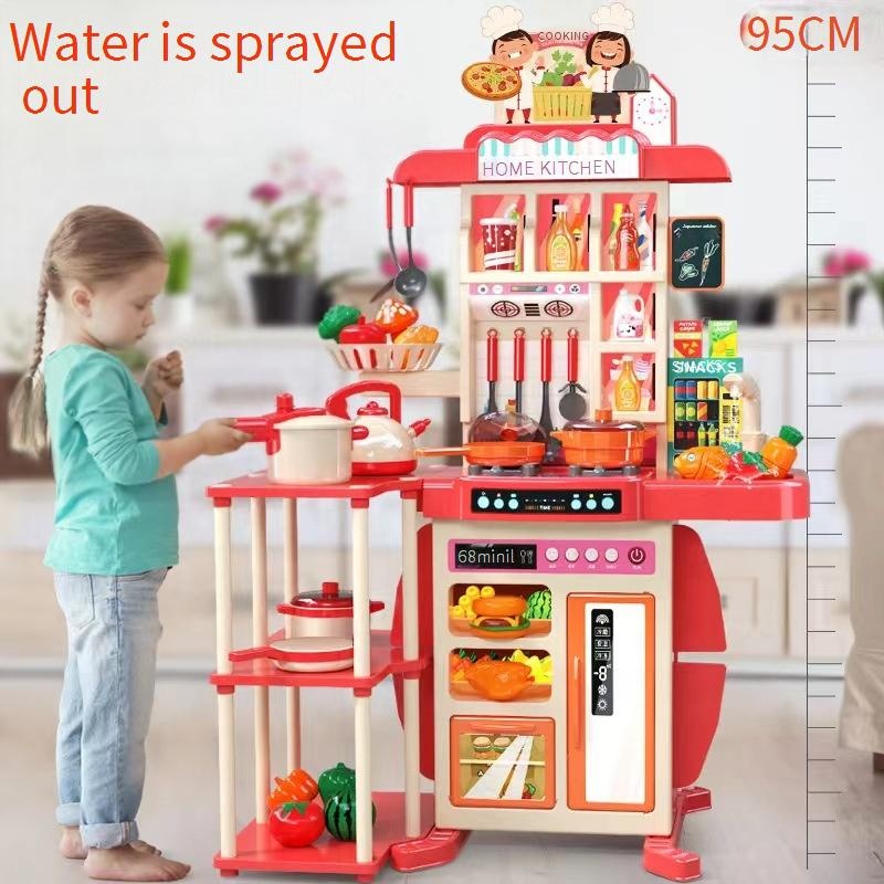 Trending Products 2024 Plastic Pretend Cooking Room Kitchen Toys Kitchen Food Toys Kitchen