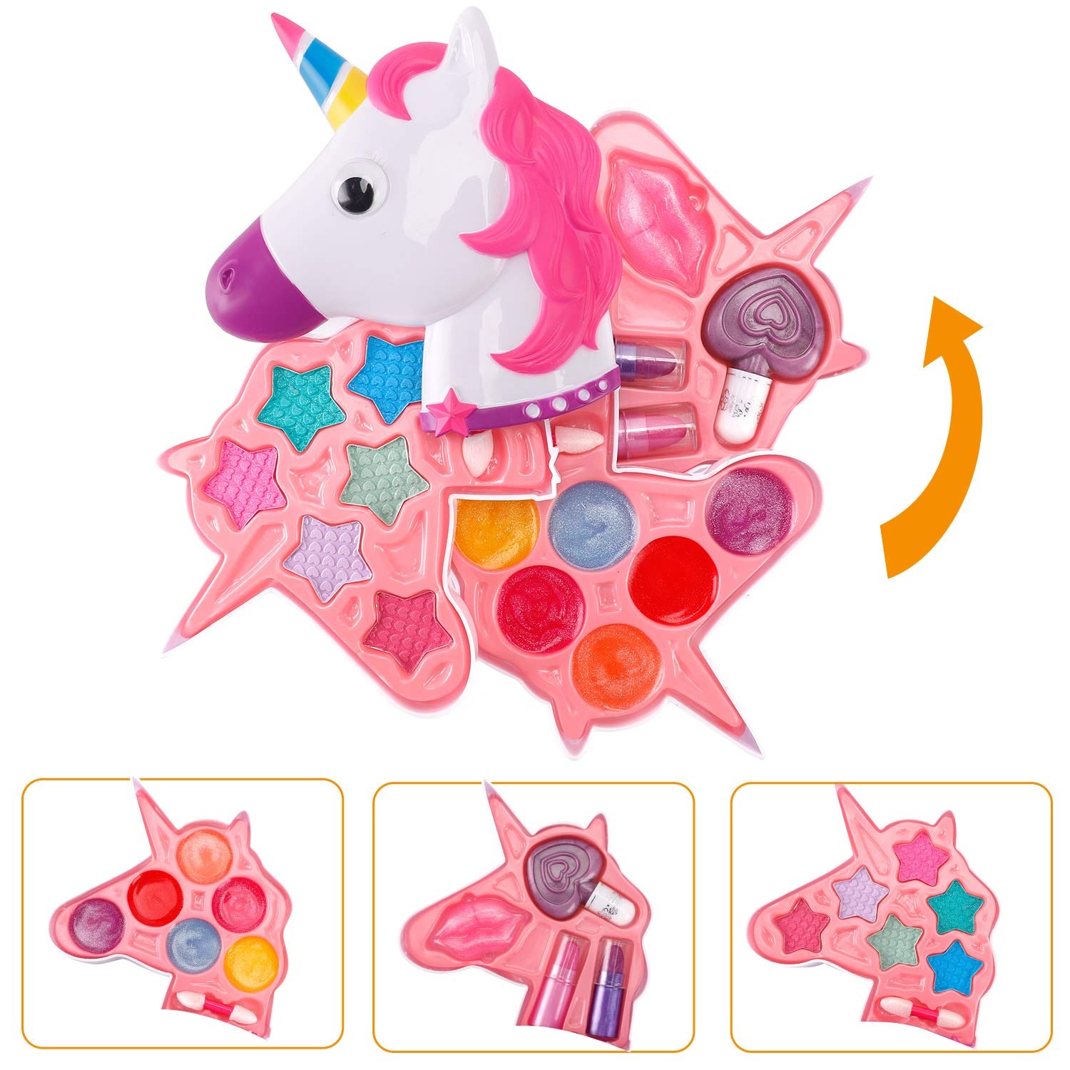 Pretend Play Dress up Cosmetic Toys Girl Makeup Set Toys Girls Princess Makeup Sets Set Makeup with Toys