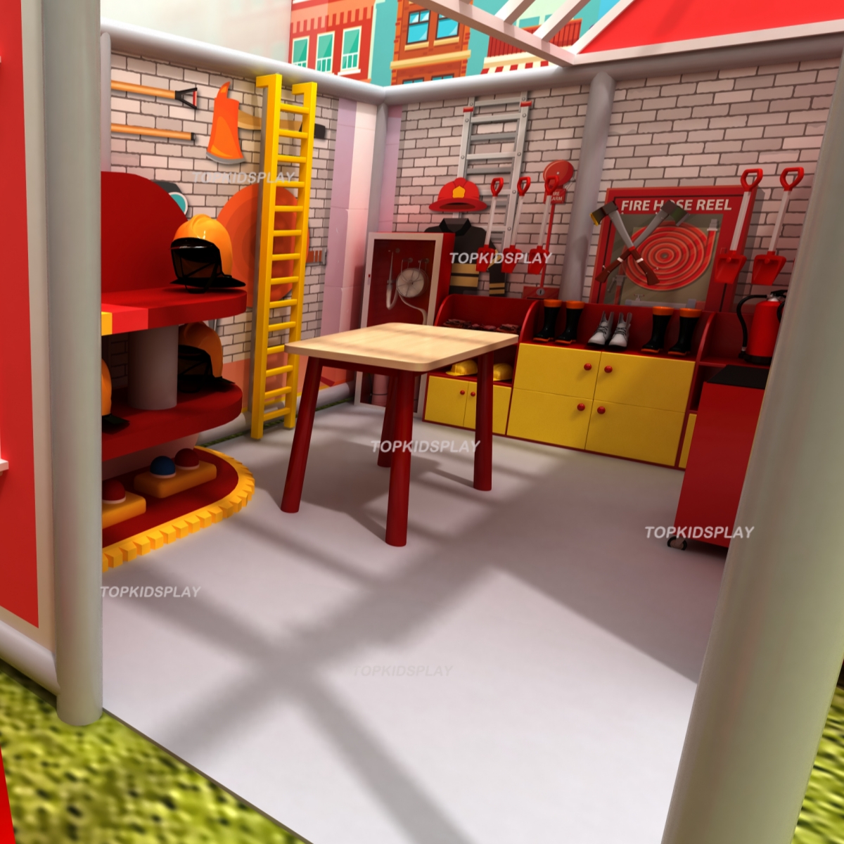 Mini Kitchen Indoor Playground Equipment for Kids Role Play and Engaging Playhouse Activities