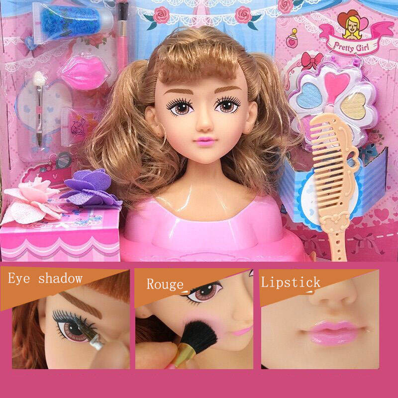 2024 Hot Selling Pretend Play Dressing up Half Body Toy Set Fashion Makeup Doll Head for Girls Fashion Princess