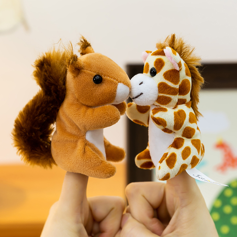 30pcs Cartoon Animal Finger Puppets Set, Soft Handmade Plush Toys for Kids Storytelling &amp; Role Play