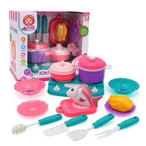 Kitchen Toys Pretend Role Play Children Plastic Food Educational Modern Gift for Kids Set Girls Plastic Kitchen Toy