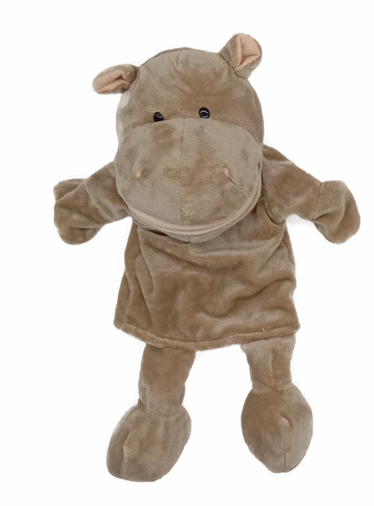 New Animal Finger Puppet Large Plush Animal Hand Puppet Children's Toys Monkey Cow Duck Elephant Role Play Toy
