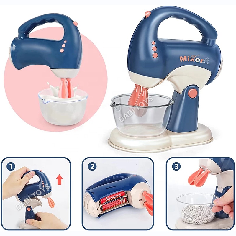 Simulation Plastic Electric Blender Mixer Toaster Household Home Appliances Toys Pretend Play Kitchen Set Toy